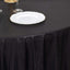 Sequin Dots Polyester Round 120" Tablecloth Shimmering Black - Wrinkle Free & Sparkling Table Cover