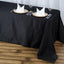 Premium Polyester 90"x156" Rectangle Tablecloth Black - Seamless 220GSM Stain-Resistant Design for Classy Events