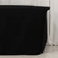 Fitted Polyester 72"x24"x30" Rectangle Tablecloth Black - Perfect Fit for Special Size Tables