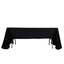 100% Cotton 60"x126" Rectangle Tablecloth Black Linen - Sophisticated, Soft & Breathable Table Cover