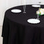 100% Cotton 108" Round Tablecloth Black Linen - Soft & Breathable Table Cover