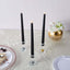 3-Pack LED Decorative Lighting Warm Flickering Black - Flameless Taper Candles 11"