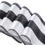 5 Pack Satin 6"x108" Chair Sashes Black/White Stripes - Sophisticated Decor for Weddings & Gatherings