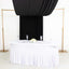 Black 4-Way Stretch Spandex Event Curtain Drapes, Wrinkle Free Backdrop Event Panel with Rod Pockets - 5ftx18ft