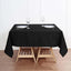 Premium Polyester Square Tablecloth 70"x70" Black 220GSM Wrinkle-Resistant Table Cover