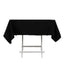 Cotton Blend 54"x54" Square Tablecloth Black - Wrinkle-Resistant Finish for Modern Table Settings