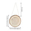2 Pack 8" Dia Natural Blank Hanging DIY Wood Sign, Round Wood Plaques