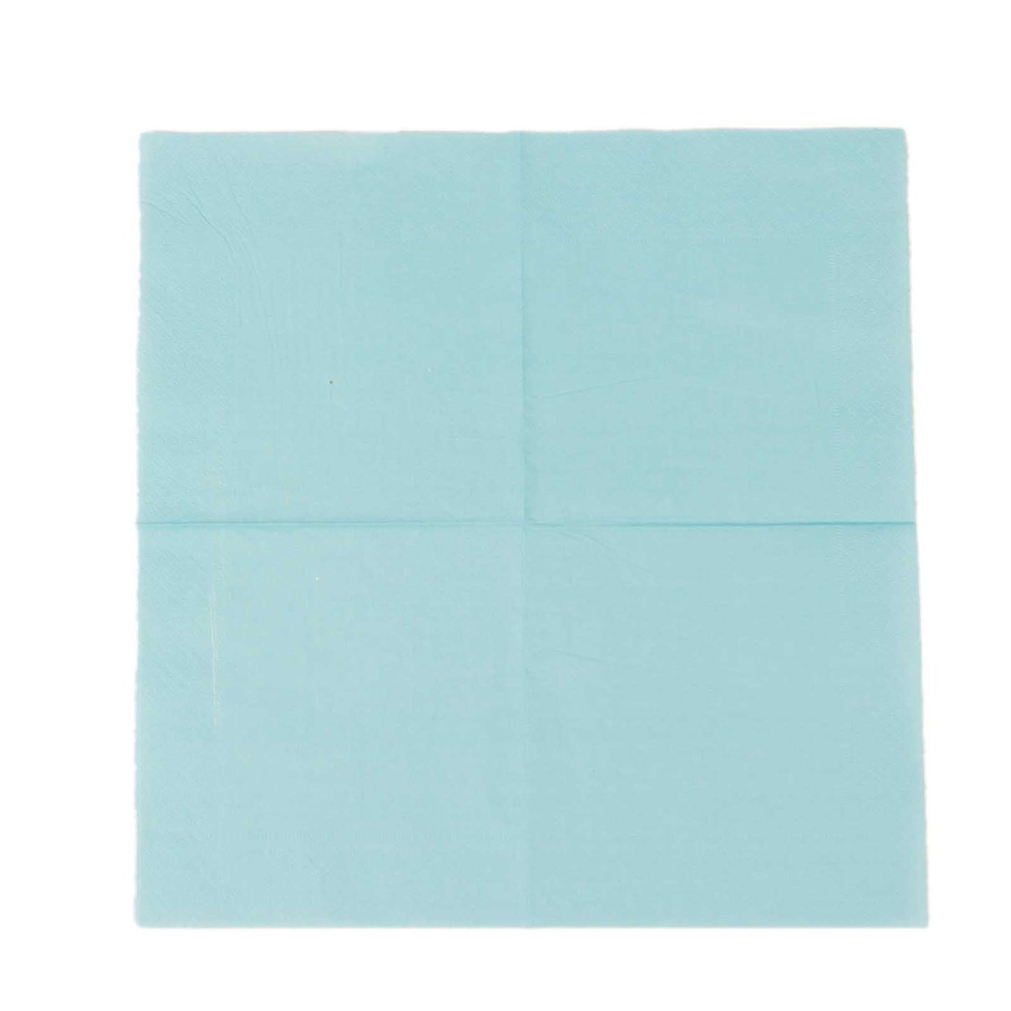 50-Pack Paper Beverage Napkins Blue - 2 Ply Disposable Soft 18GSM Cocktail Napkins 5"x5"