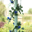 6ft 20 Royal Blue Artificial Silk Roses Flower Garland, Hanging Vine