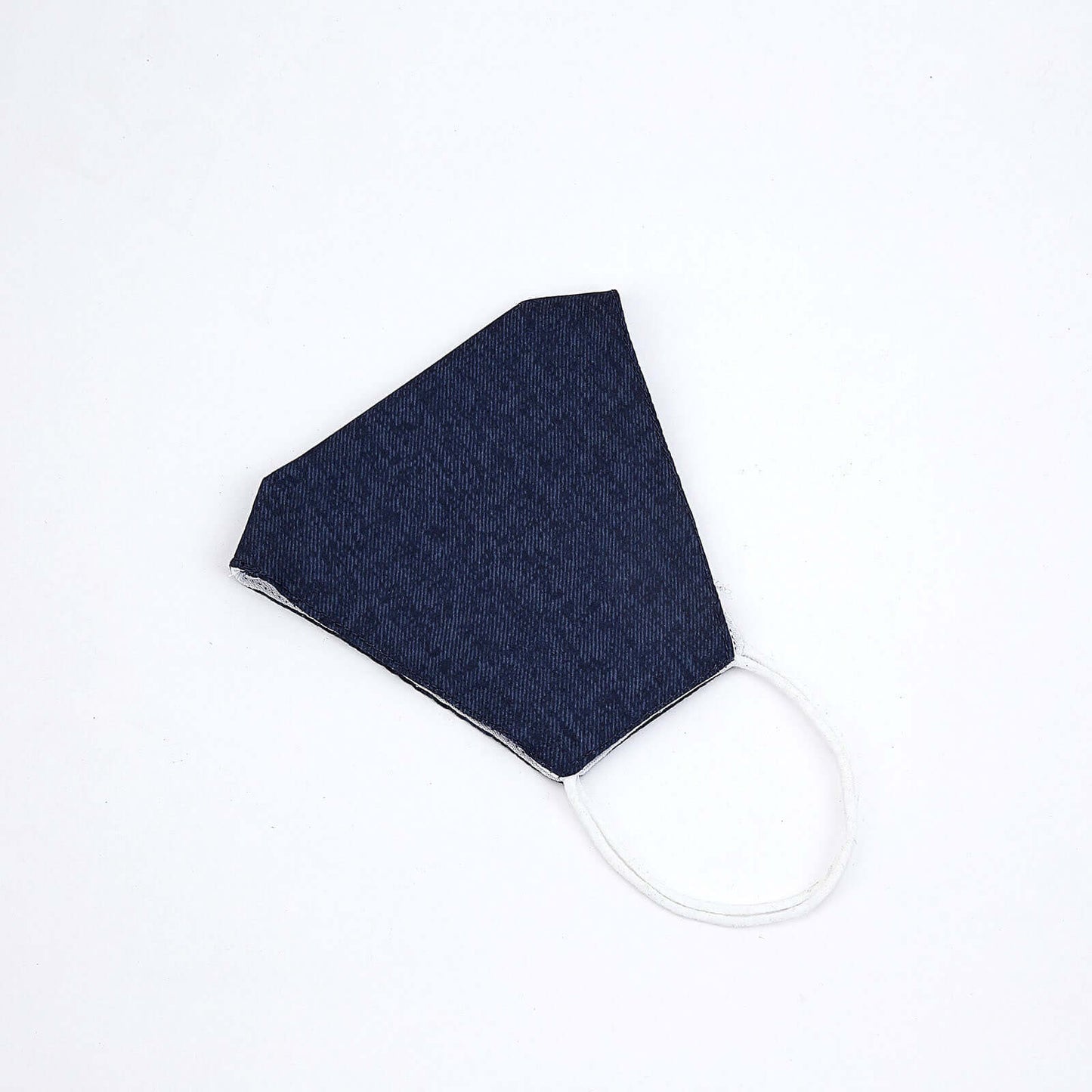 5 Pack 2 Ply Blue Denim Ultra Soft 100% Organic Cotton Face Masks, Reusable Fabric Masks With Soft Ear Loops