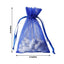 10 Pack 4"x6" Royal Blue Organza Drawstring Wedding Party Favor Gift Bags