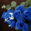 12 Bushes Royal Blue Artificial Premium Silk Flower Rose Bud Bouquets