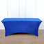 Stretch Spandex 96"x30" Rectangle Table Cover Royal Blue - Durable Form-Fitting Tablecloth