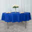 Premium Polyester 90" Round Tablecloth Royal Blue - Stain and Wrinkle-Resistant Design with 220GSM Thickness Table Cover