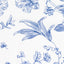 5 Pack Polyester 20"x20" Dinner Napkins White with Blue French Toile Pattern - Reusable Floral Cloth Napkins