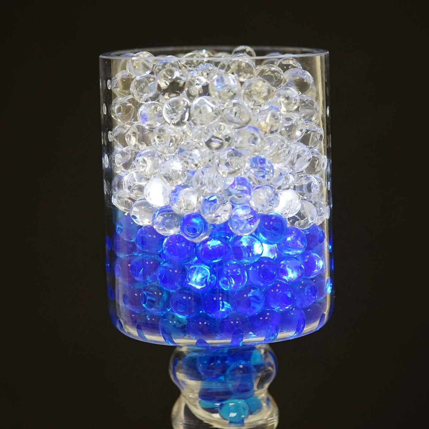 200-250 Pcs Water Gel Beads Vase Filler Clear - Small Nontoxic Jelly Balls for Floating Candles & Floral Displays