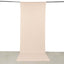 Blush 4-Way Stretch Spandex Event Curtain Drapes, Wrinkle Free Backdrop Event Panel with Rod Pockets - 5ftx14ft