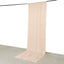 Blush 4-Way Stretch Spandex Event Curtain Drapes, Wrinkle Free Backdrop Event Panel with Rod Pockets - 5ftx14ft