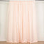 2 Pack Blush Polyester Event Curtain Drapes, 10ftx8ft Backdrop Event Panels With Rod Pockets 130 GSM