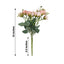 2 Pack 12" Blush Artificial Open Rose Flower Arrangements, Small Faux Floral Bouquets
