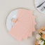 20 Pack Linen-Like Paper 5"x5" Napkins Blush - Highly Absorbent Airlaid Napkins