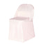 Polyester Slip On Folding Chair Covers Blush - Stain-Resistant Reusable Durable Fabric
