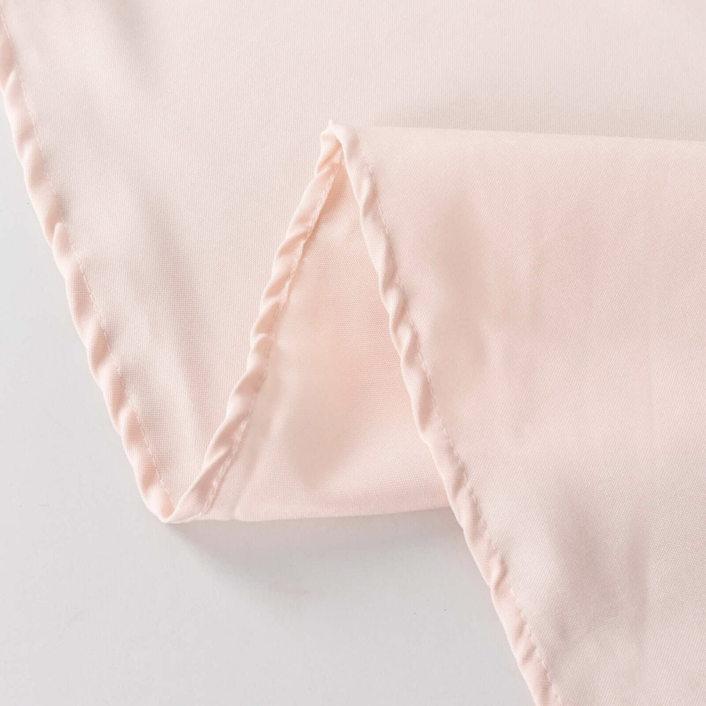 Premium Polyester 132" Round Tablecloth Blush - Seamless 220GSM Wrinkle-Resistant Table Cover