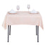 Polyester Square 54"x54" Tablecloth Blush - Wrinkle-Resistant & Durable Table Cover