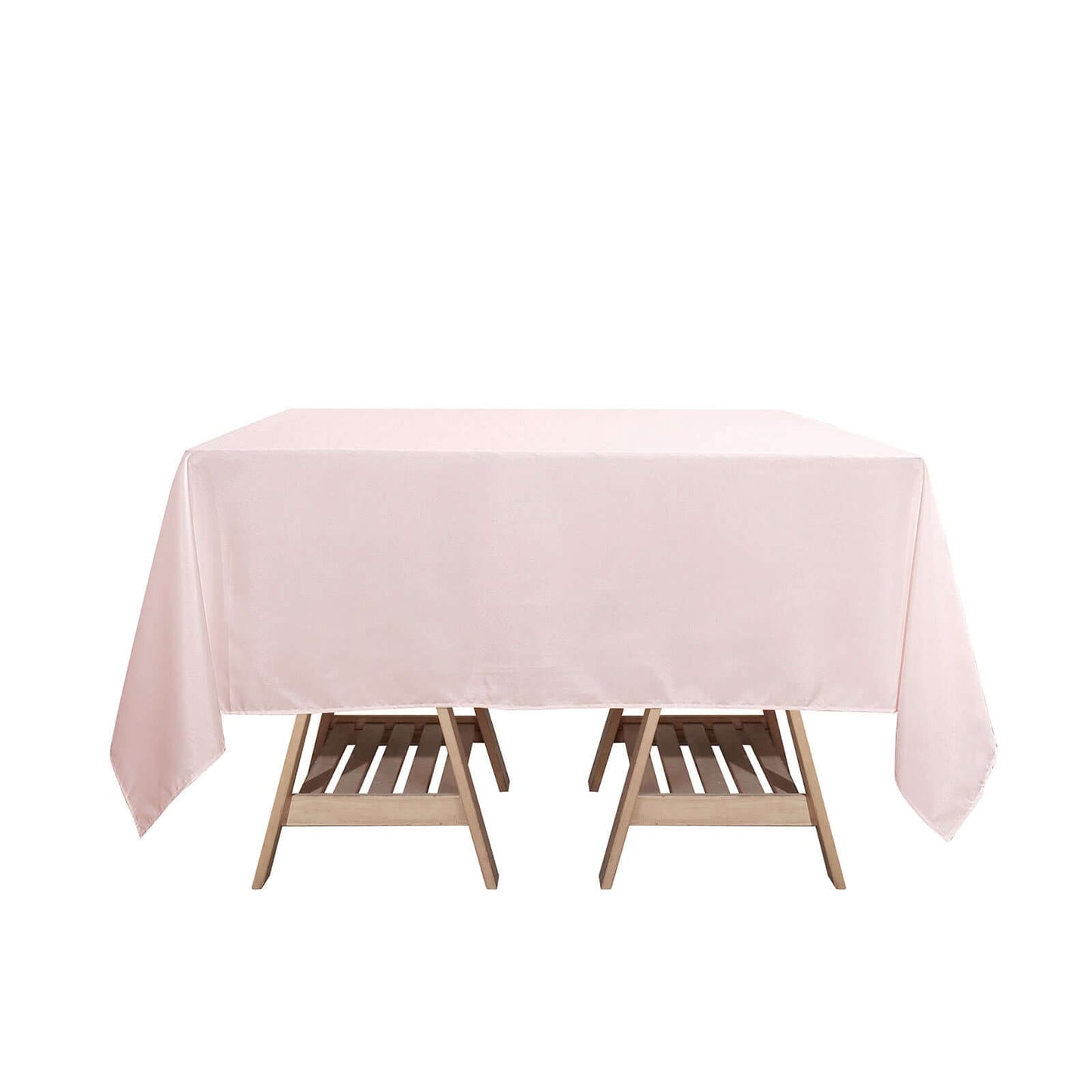 Polyester Square 70"x70" Tablecloth Blush - Wrinkle-Resistant & Durable Table Cover