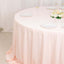 Scuba Round 132" Tablecloth Blush - Wrinkle Free & Stain Resistant Seamless Table Cover