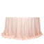 Scuba Round 132" Tablecloth Blush - Wrinkle Free & Stain Resistant Seamless Table Cover