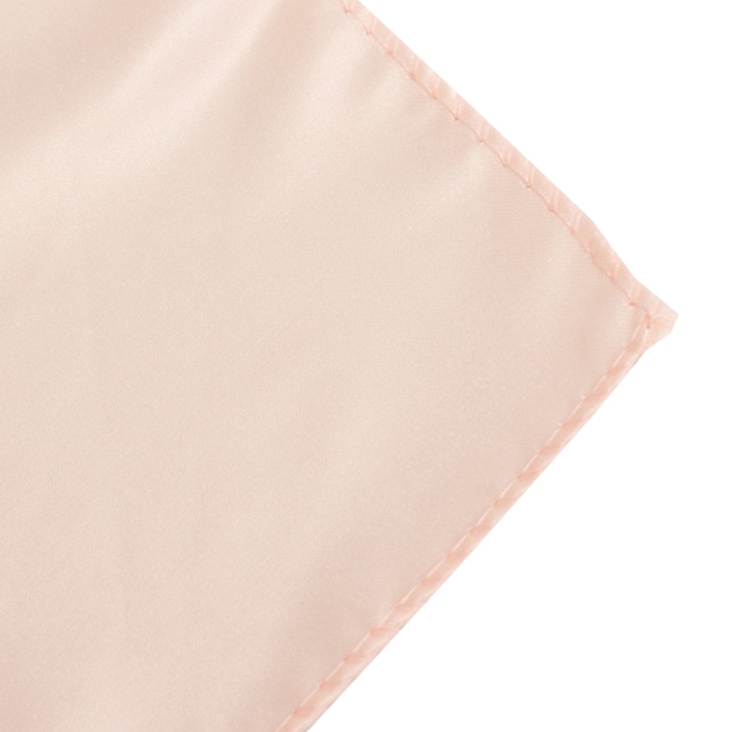 Lamour Satin 72"x72" Table Overlay Square Tablecloth Blush - Smooth Finish Table Topper