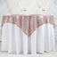 Sequin 60"x60" Table Overlay Square Tablecloth Blush - Luxe Wedding Table Topper