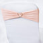 5 Pack Stretch Spandex Chair Sashes Blush - Fitted Finish Two Ply Heavy Duty Chair Bands 5"x12"