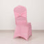 Spandex Chair Cover with Silver Rhinestone Buckled Sash Band Pink - Stretch Fitted Slipcover