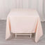 Premium Polyester Square Tablecloth 70"x70" Blush 220GSM Wrinkle-Resistant Table Cover