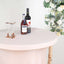 Spandex 30" Round Cocktail Table Cover Skirt Blush With Natural Wavy Drapes