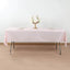 Plastic Table Cover Roll Blush with Slide Cutter - Customizable Disposable Tablecloth Roll 54"x300ft