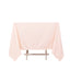 Scuba Square 70"x70" Tablecloth Blush - Wrinkle Free & Stain Resistant Table Cover