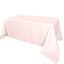 Polyester 90"x156" Rectangle Tablecloth Blush - Seamless Wrinkle-Resistant Table Cover