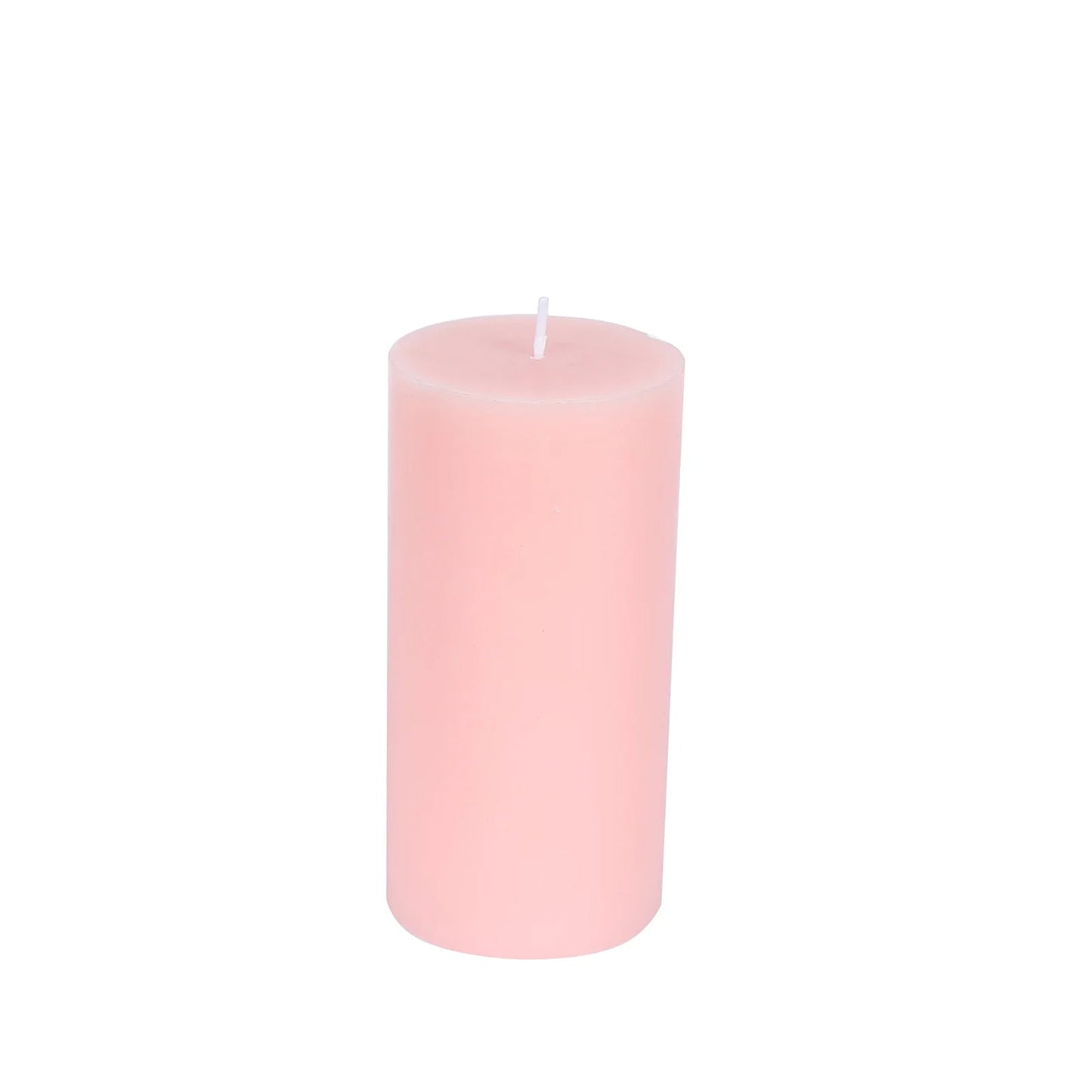 6-Pack Unscented Dripless Pillar Candles â€“ 3"x6" Blush Paraffin Wax with Smokeless Cotton Wicks, Clean & Long-Lasting 60-Hour Burn