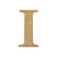 Decorative Rhinestone Alphabet "I" Letter Stickers, Glitter Adhesive Craft Letters Gold DIY Sparkle Embellishments 4"