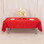 Lamour Satin 60"x102" Rectangle Tablecloth Red - Durable & Silky Soft Feel Table Cover