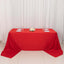 Scuba Rectangular 90"x156" Tablecloth Red - Wrinkle Free, Stain Resistant & Seamless Table Cover