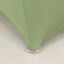 Stretch Spandex Chair Cover Sage Green for Folding Chairs - Secure Fit Slipcover with Silver Rhinestone Buckled Sash Band