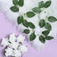 24 Roses 2" White Artificial Foam Flowers With Stem Wire and Leaves