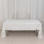 100% Cotton 60"x126" Rectangle Tablecloth White Linen - Sophisticated, Soft & Breathable Table Cover