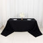 100% Cotton 90"x156" Rectangle Tablecloth Black Linen - Seamless, Soft & Breathable Table Cover