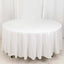 100% Cotton 108" Round Tablecloth White Linen - Sophisticated, Soft & Breathable Table Cover