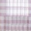 2 Pack White Lavender Lilac Cabana Print Faux Linen Curtain Panels With Chrome Grommet - 52"x108"